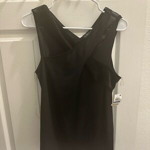 INC Black sheer tank NWT